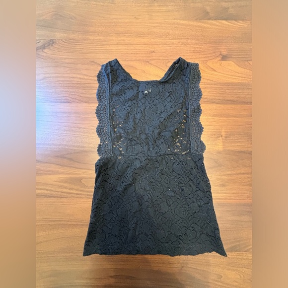 Free people black lace tank top - Picture 2 of 4
